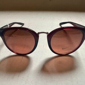 Nike Revere 51mm Mirrored Round Sunglasses in rose gold/copper